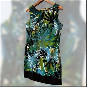 Brennan Sheath‎ Dress Size 14 Blue/Green